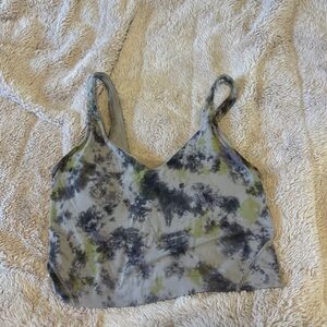 Lululemon Athletica Purple and Green Tie-Dye Tank